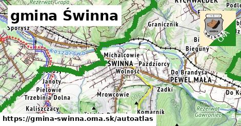 ikona Mapa autoatlas v gmina-swinna