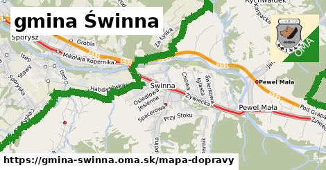 ikona Mapa dopravy mapa-dopravy v gmina-swinna