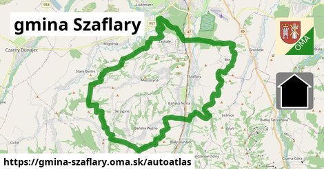 ikona Mapa autoatlas v gmina-szaflary