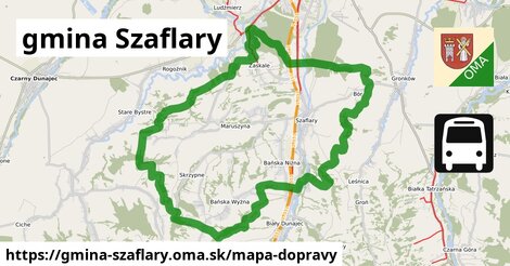 ikona Mapa dopravy mapa-dopravy v gmina-szaflary