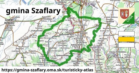 ikona Turistická mapa turisticky-atlas v gmina-szaflary