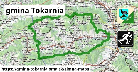 ikona Zimná mapa zimna-mapa v gmina-tokarnia