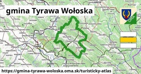 ikona Turistická mapa turisticky-atlas v gmina-tyrawa-woloska