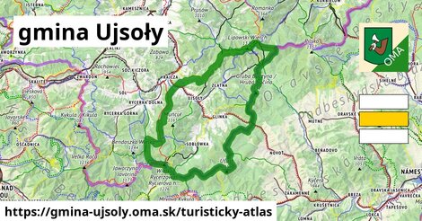 ikona Turistická mapa turisticky-atlas v gmina-ujsoly