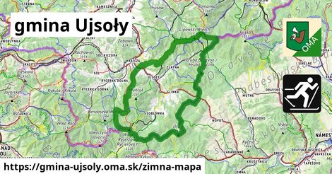 ikona Zimná mapa zimna-mapa v gmina-ujsoly