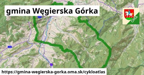 ikona Cyklo cykloatlas v gmina-wegierska-gorka