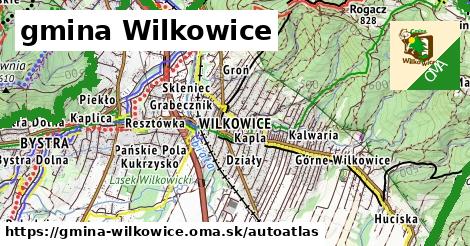 ikona Mapa autoatlas v gmina-wilkowice