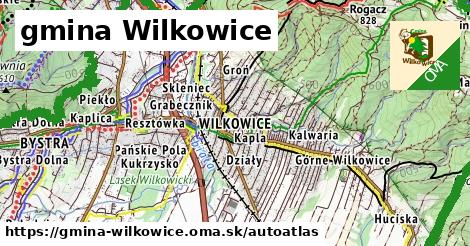 ikona Mapa autoatlas v gmina-wilkowice