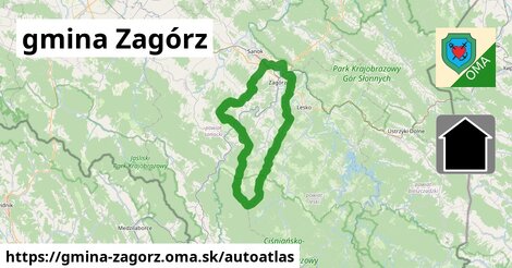 ikona Mapa autoatlas v gmina-zagorz