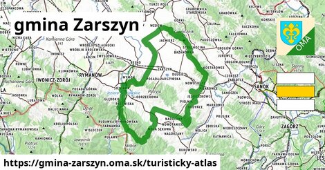 ikona Turistická mapa turisticky-atlas v gmina-zarszyn