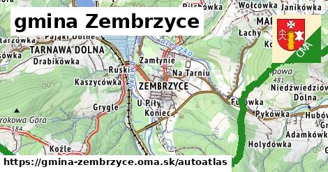 ikona Mapa autoatlas v gmina-zembrzyce