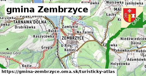 ikona Turistická mapa turisticky-atlas v gmina-zembrzyce