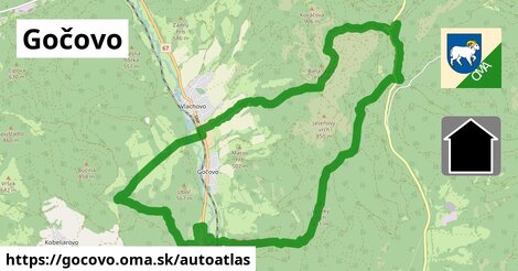 ikona Mapa autoatlas v gocovo