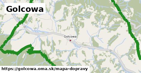 ikona Golcowa: 0 m trás mapa-dopravy v golcowa