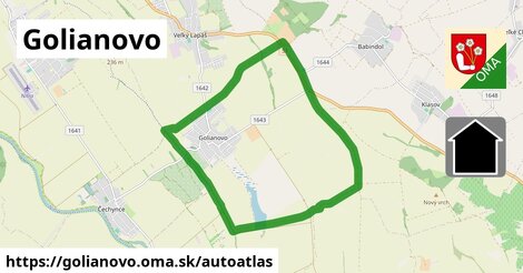 ikona Mapa autoatlas v golianovo