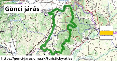 ikona Turistická mapa turisticky-atlas v gonci-jaras