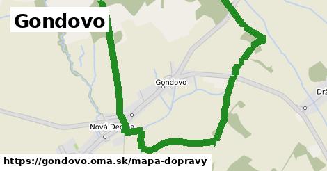 ikona Gondovo: 0 m trás mapa-dopravy v gondovo