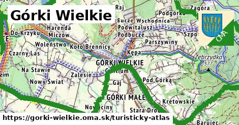 ikona Turistická mapa turisticky-atlas v gorki-wielkie