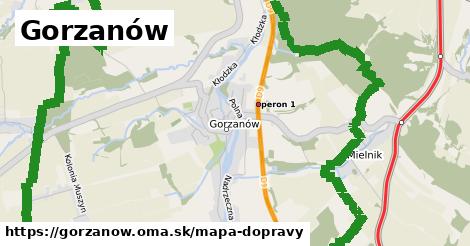 ikona Gorzanów: 8,4 km trás mapa-dopravy v gorzanow