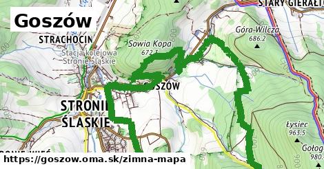 ikona Goszów: 0 m trás zimna-mapa v goszow