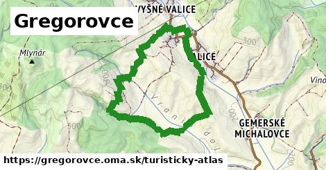 ikona Gregorovce: 0 m trás turisticky-atlas v gregorovce