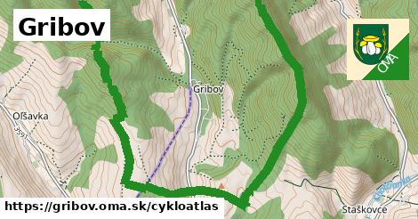 ikona Gribov: 1,66 km trás cykloatlas v gribov