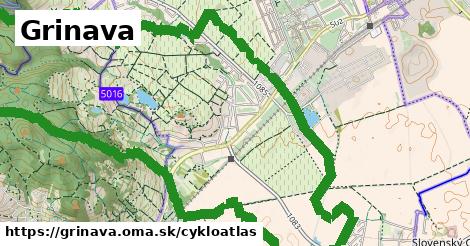 ikona Grinava: 8,8 km trás cykloatlas v grinava