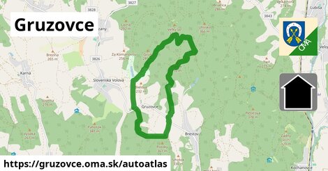 ikona Mapa autoatlas v gruzovce