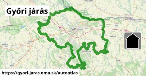 ikona Mapa autoatlas v gyori-jaras