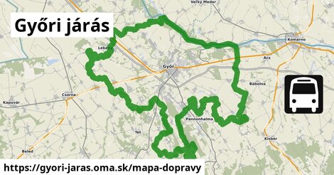 ikona Mapa dopravy mapa-dopravy v gyori-jaras