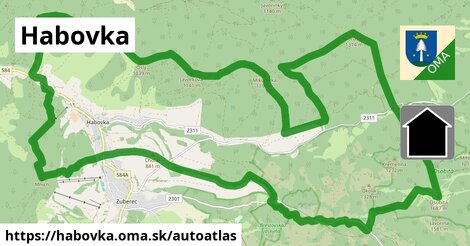 ikona Mapa autoatlas v habovka