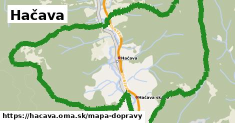 ikona Hačava: 5,9 km trás mapa-dopravy v hacava