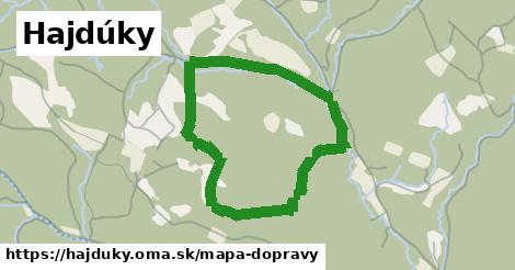 ikona Hajdúky: 0 m trás mapa-dopravy v hajduky