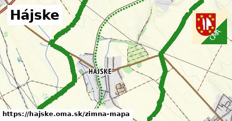 ikona Hájske: 0 m trás zimna-mapa v hajske