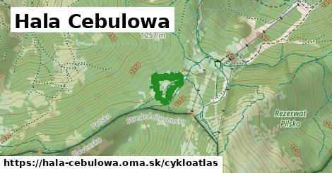 ikona Hala Cebulowa: 0 m trás cykloatlas v hala-cebulowa