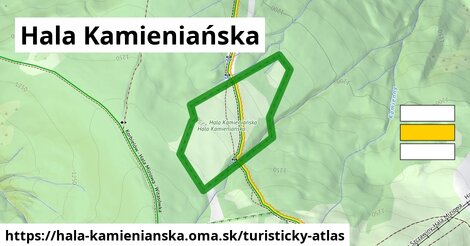 ikona Hala Kamieniańska: 268 m trás turisticky-atlas v hala-kamienianska