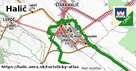 ikona Turistická mapa turisticky-atlas v halic