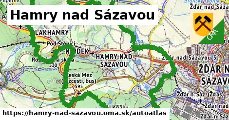 ikona Mapa autoatlas v hamry-nad-sazavou