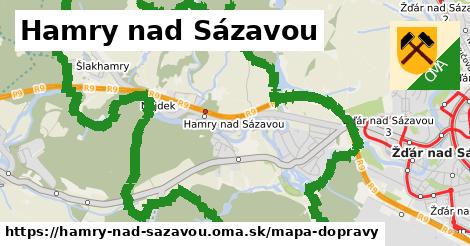 ikona Mapa dopravy mapa-dopravy v hamry-nad-sazavou