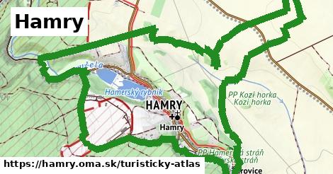 ikona Hamry: 1,68 km trás turisticky-atlas v hamry