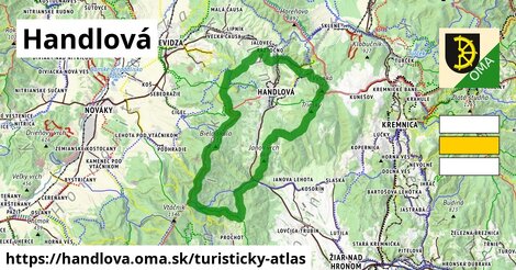 ikona Handlová: 49 km trás turisticky-atlas v handlova