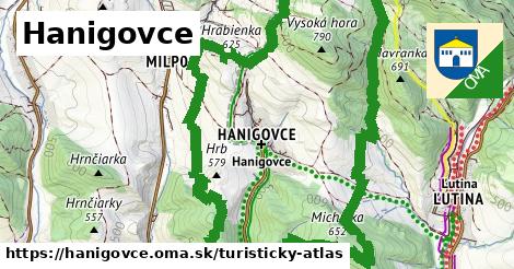 ikona Turistická mapa turisticky-atlas v hanigovce