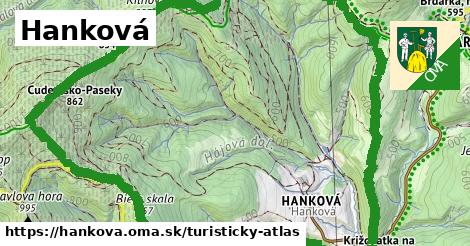 ikona Turistická mapa turisticky-atlas v hankova