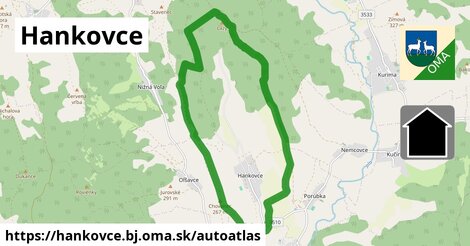 ikona Mapa autoatlas v hankovce.bj