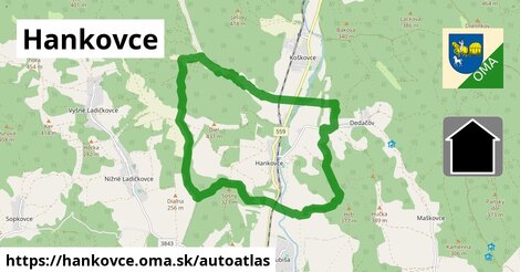 ikona Mapa autoatlas v hankovce