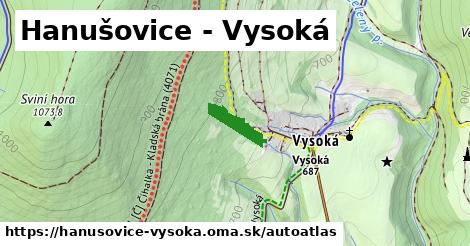 ikona Mapa autoatlas v hanusovice-vysoka