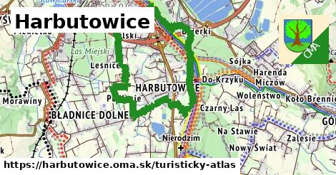 ikona Turistická mapa turisticky-atlas v harbutowice