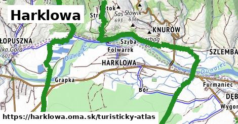 ikona Turistická mapa turisticky-atlas v harklowa