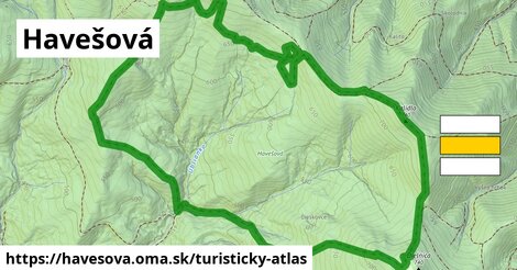 ikona Turistická mapa turisticky-atlas v havesova