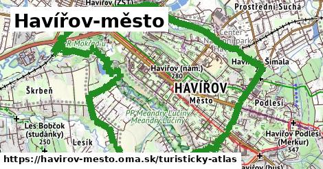 ikona Turistická mapa turisticky-atlas v havirov-mesto